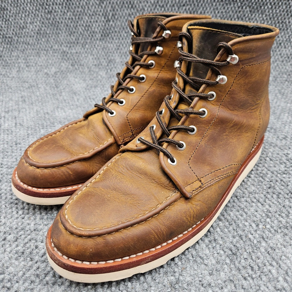 Thursday Mens Diplomat Boot Size 11.5 US Arizona Adobe Moc Toe Wedge Sole
